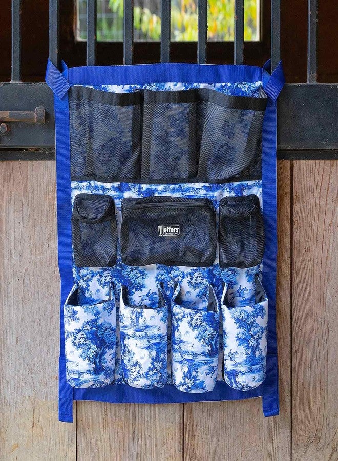 Jeffers Expression Trailer Door Caddy - Equestrian Tack Organizer for Horse Supplies, Grooming Tools, Water Bottle - Padded Pockets with Hanging Straps for Stalls & Barns - Equestrian Toile - Image 2